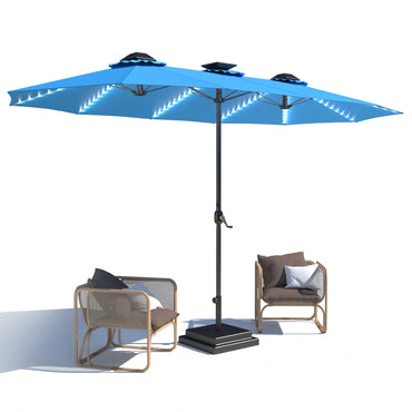 YODOLLA patio umbrella with lights bright
