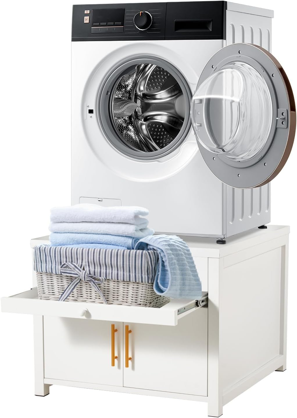 YODOLLA Laundry Pedestal, 700 LBS Capacity Washer Dryer Pedestal, 29″L*29″W*23″ H Washer and Dryer Stand