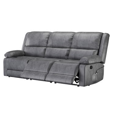YODOLLA Reclining Sofa 3-Seater Couch, Gray