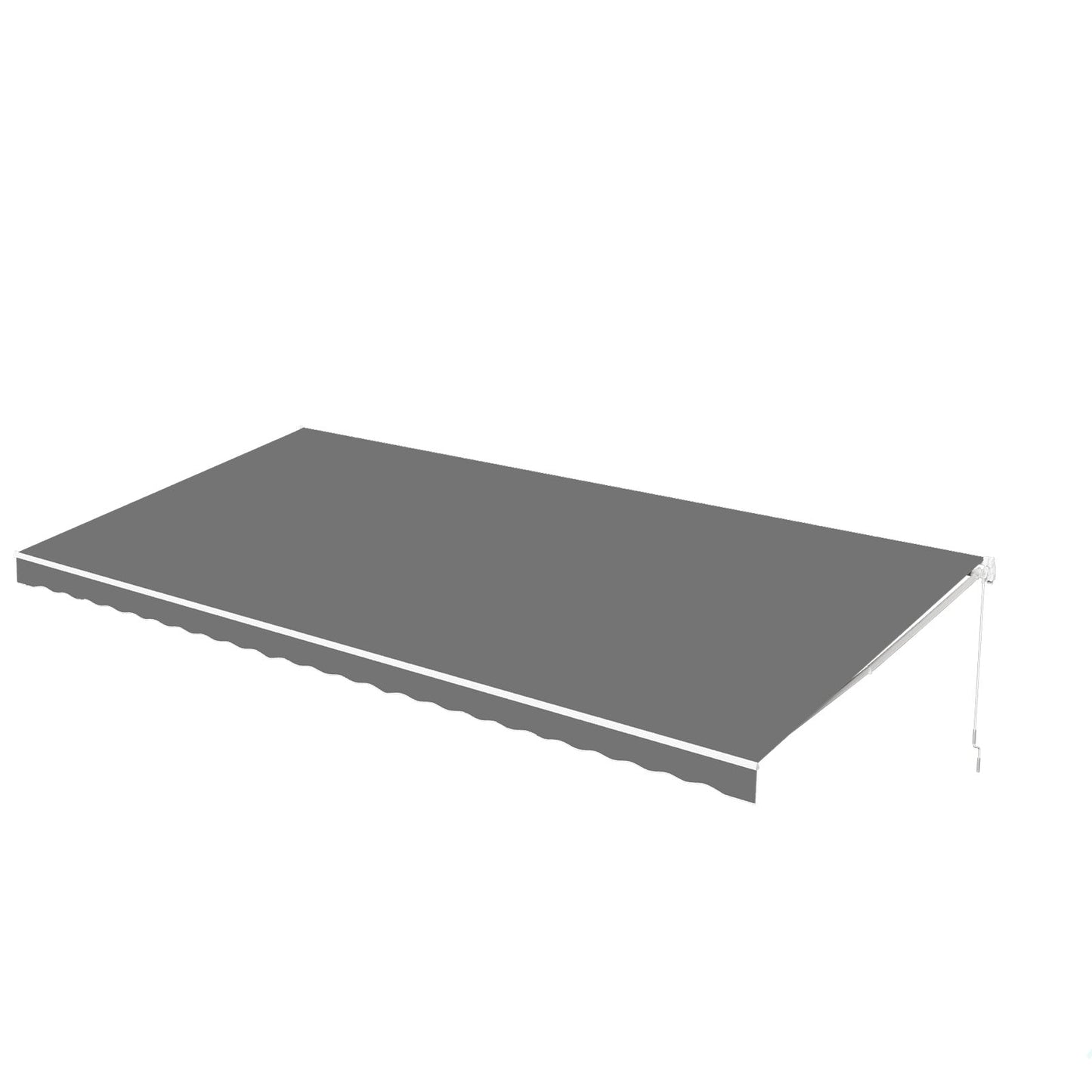 YODOLLA 20'×10' Manual Retractable Awning Sun Shade Patio
