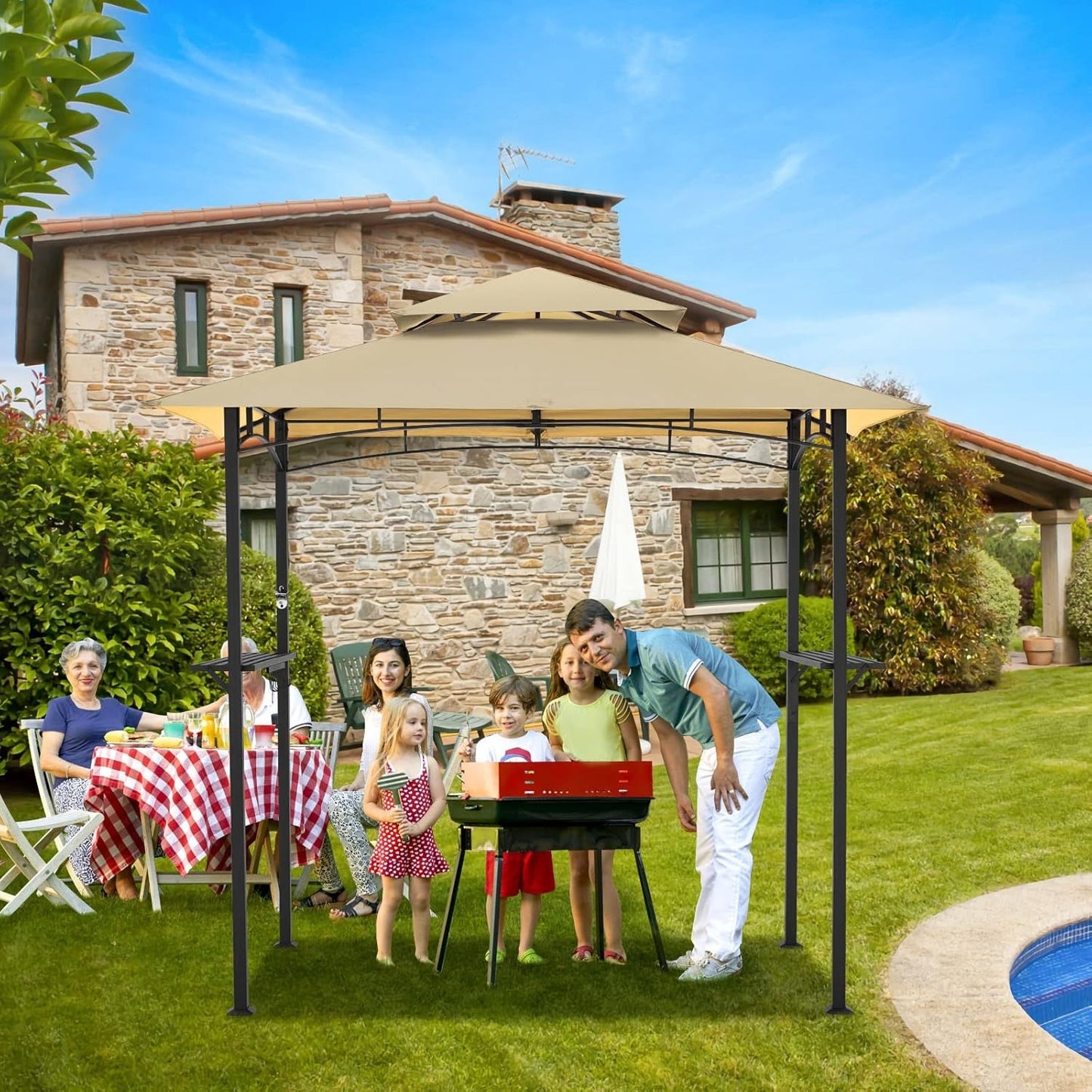 YODOLLA outdoor patio gazebo.