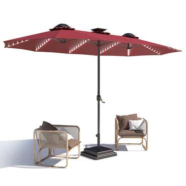 YODOLLA red patio umbrella vibrant