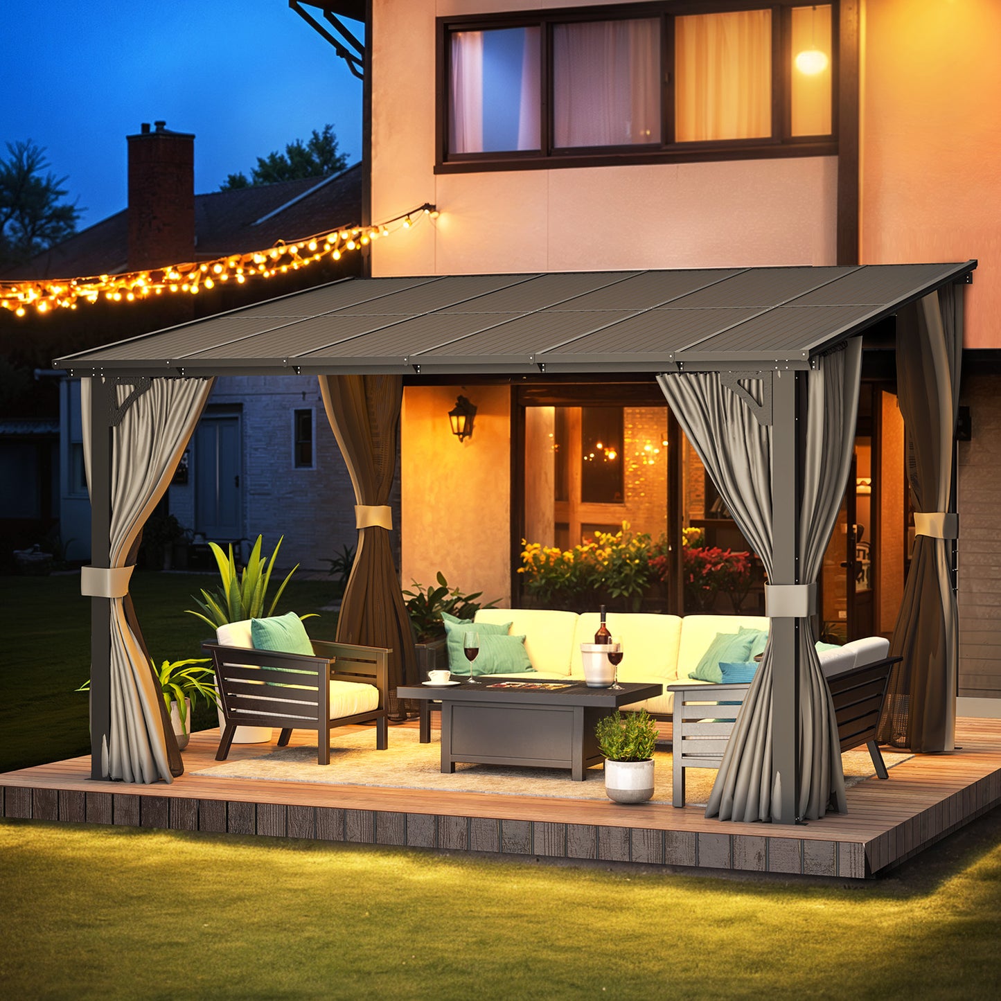 YODOLLA Outdoor Gazebo with Netting