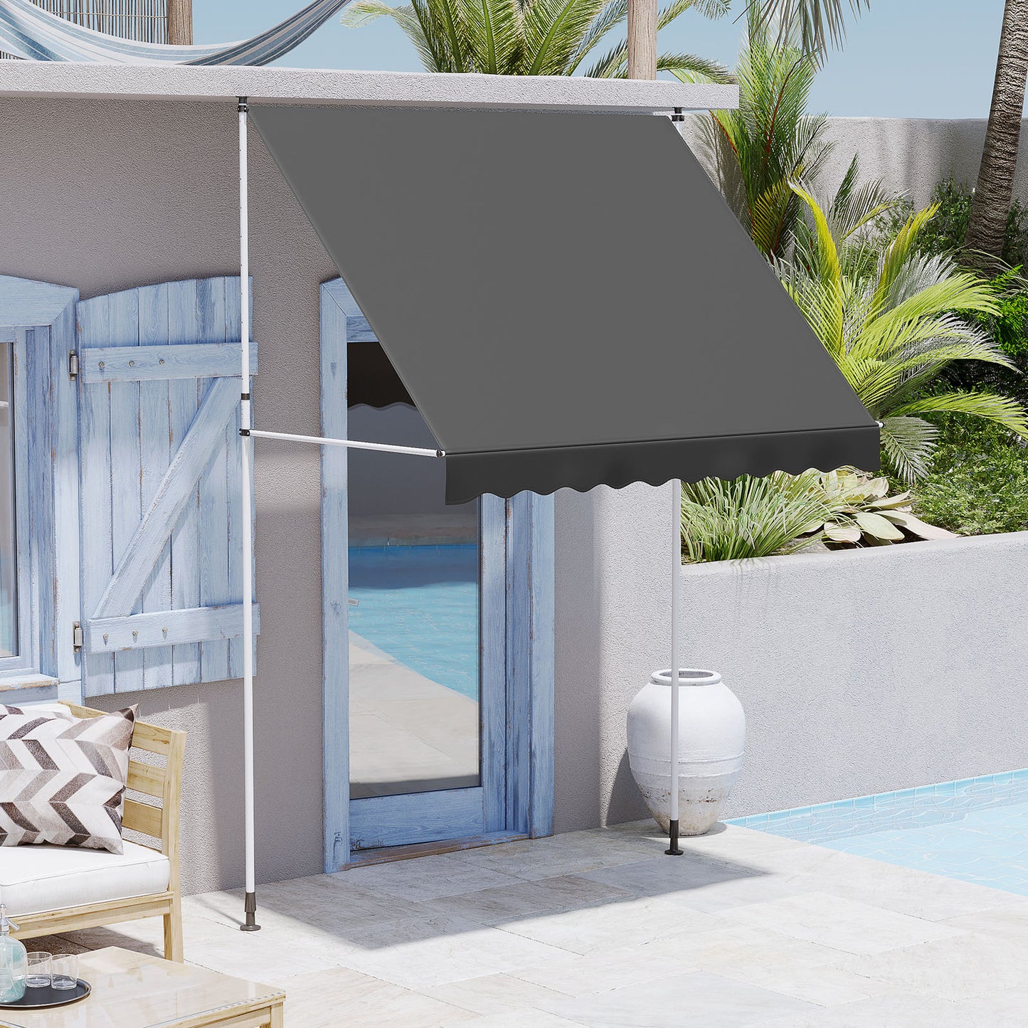 YODOLLA free standing awning with UV protection