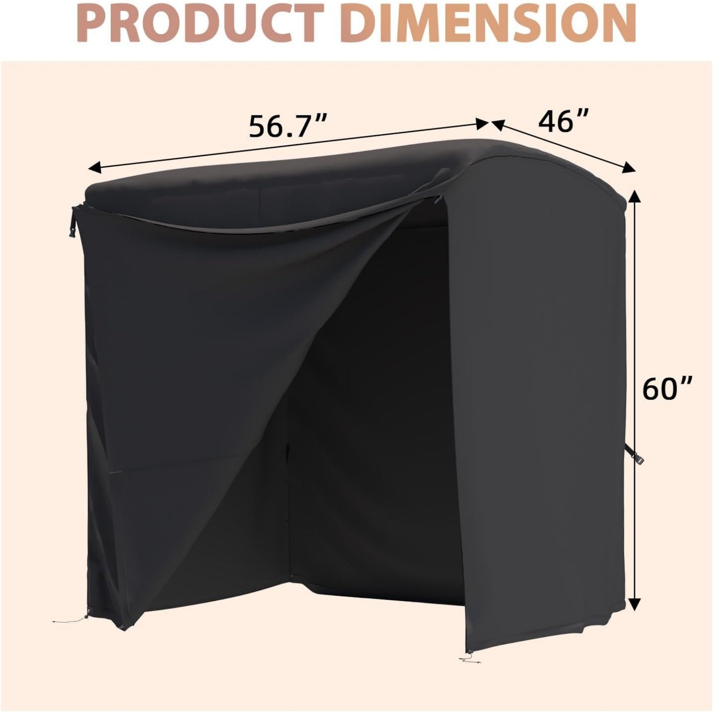 YODOLLA 2-seater patio swing cover