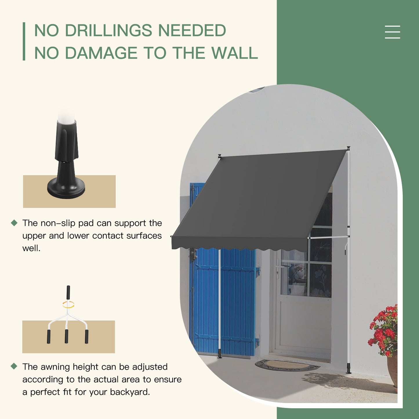 YODOLLA best retractable awning for shading