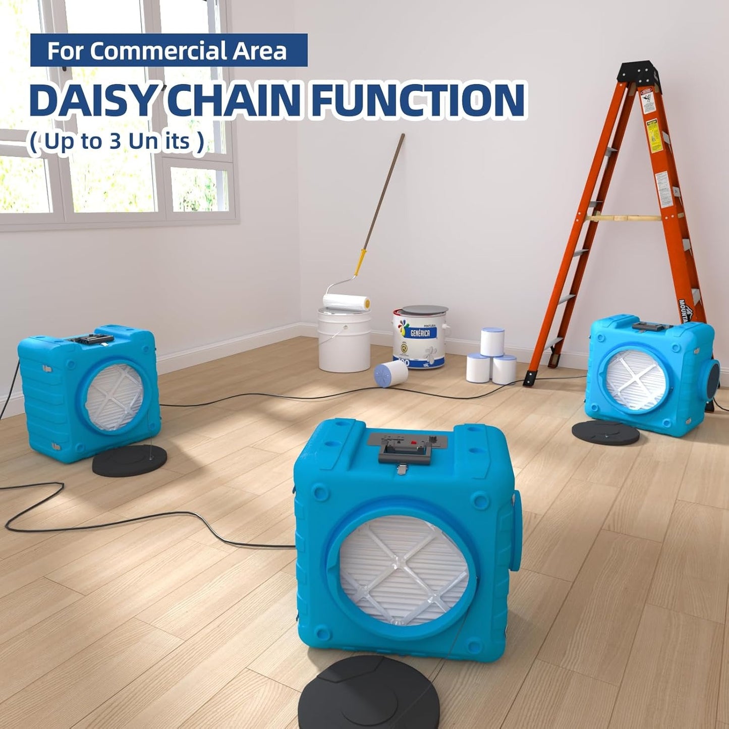 YODOLLA 550 CFM Air Scrubber with 3-Stage Filtration