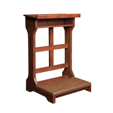 YODOLLA Wood Prayer Kneeler Bench with Storage Shelf & Soft Cushion