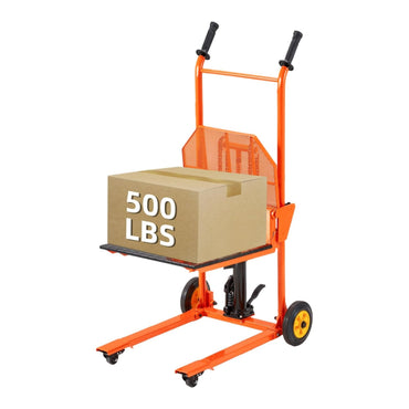 YODOLLA Material Lift Winch Stacker Hydraulic Lift Table Cart 32" Max Lift Height