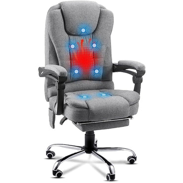 YODOLLA Adjustable Office Chair with Foot Rest, Heat and 7 Points Vibration Massage
