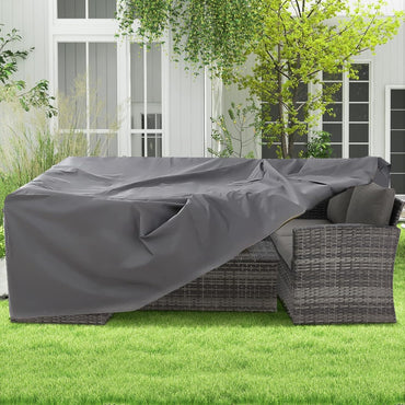 YODOLLA 130"x58"x29.5" Patio Furniture Cover Waterproof Patio Table and Chair Set Covers