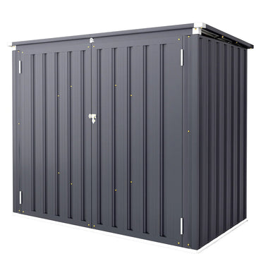 YODOLLA 46 Cu.Ft Outdoor Horizontal Storage Shed, Dark Grey