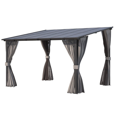 YODOLLA Hard Top Wall-Mounted Gazebo