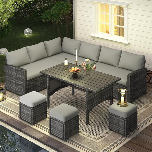 YODOLLA grey patio furniture set