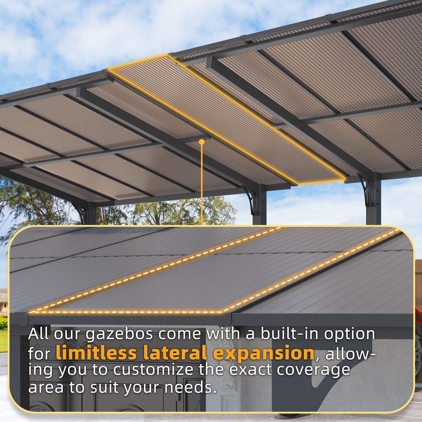 YODOLLA hardtop grill gazebo.