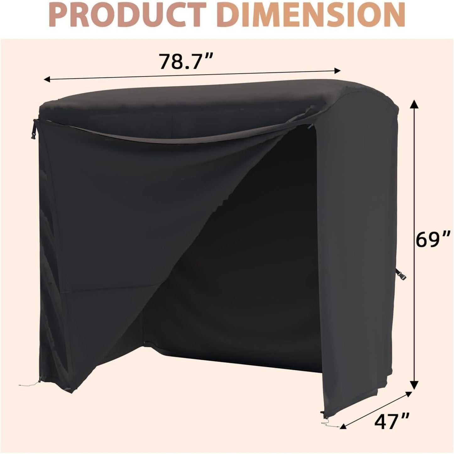 YODOLLA 3-seater porch swing cover