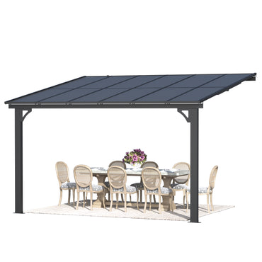 YODOLLA 12' × 10’ Adjustable Height Outdoor Gazebo Pergola for Patio