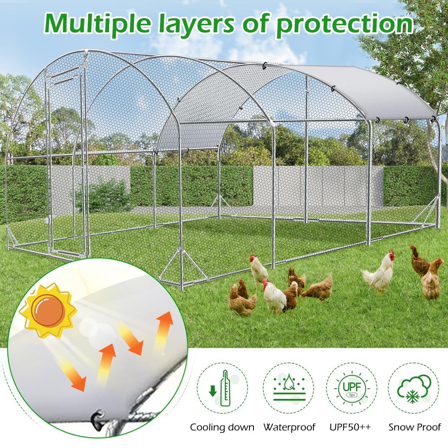 YODOLLA chicken coop with walk-in design