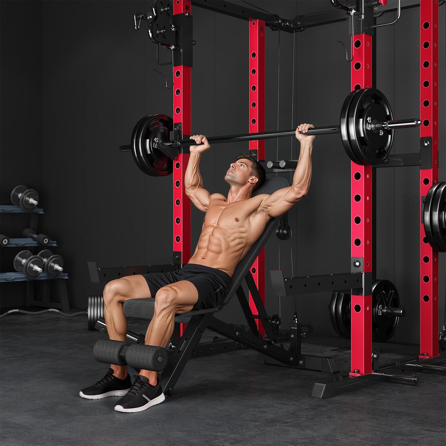 YODOLLA Adjustable Weight Bench 1300 lbs Capacity Bench