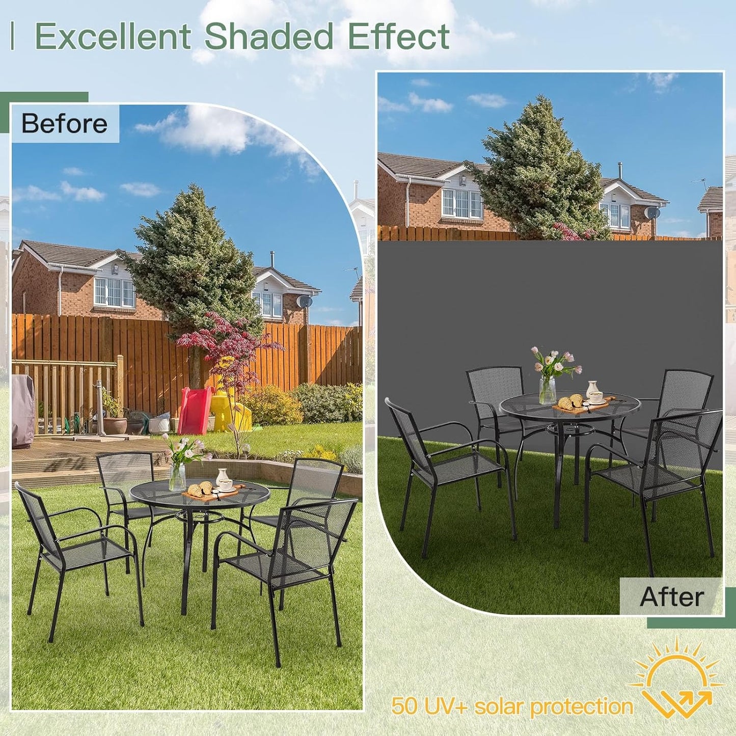 YODOLLA outdoor awning for garden privacy