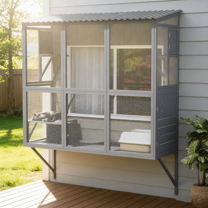 YODOLLA Catio Outdoor Cat Enclosure with Window Access