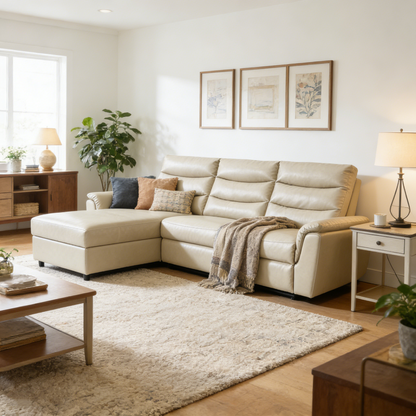 YODOLLA PU Leather Power Reclining Sectional Sofa