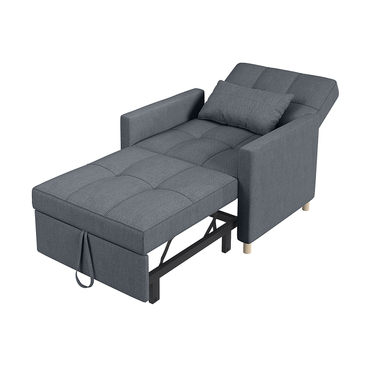 YODOLLA 3 in 1 Chair Bed Sleeper for Adults, Dark Gray