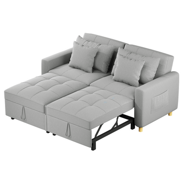 YODOLLA Comfortable 3-1 Convertible Sofa Bed, Gray