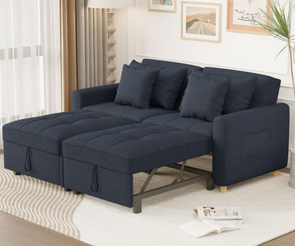 YODOLLA Comfortable 3-1 Convertible Sofa Bed,Navy