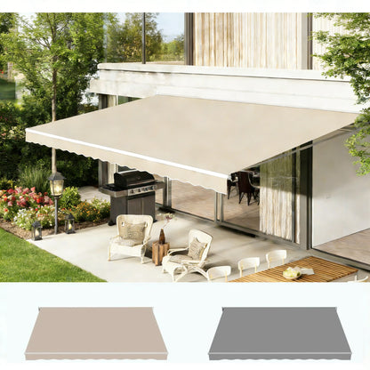 YODOLLA 13x10FT Retractable Awning Replacement Sunshade Canopy