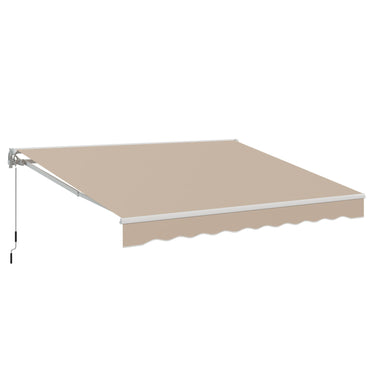 YODOLLA 13'×10' manual retractable awning for patio shade.