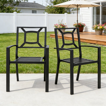 YODOLLA 2 Pieces Outdoor Dining Chairs