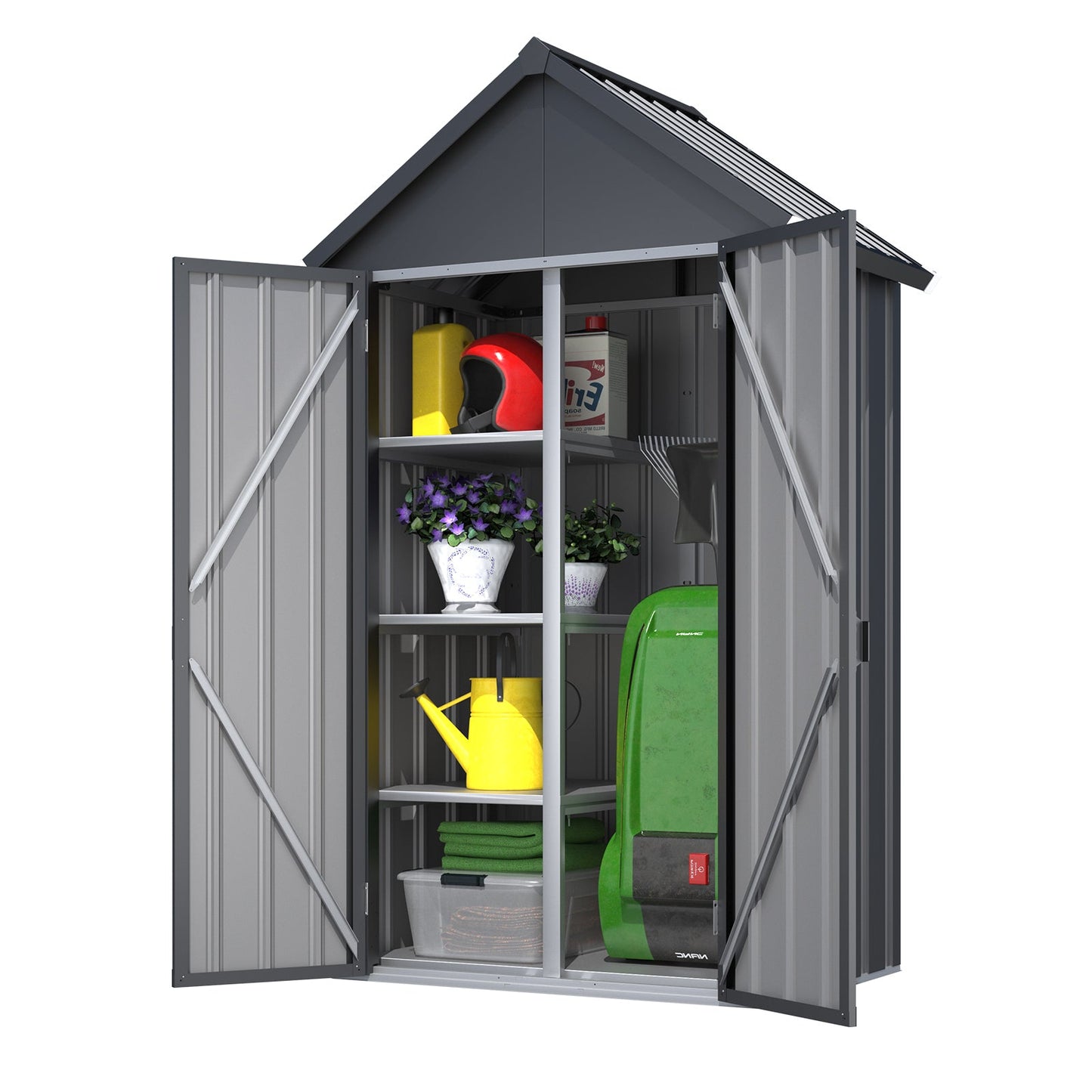 YODOLLA Outdoor Storage Cabinet Waterproof with Shelves