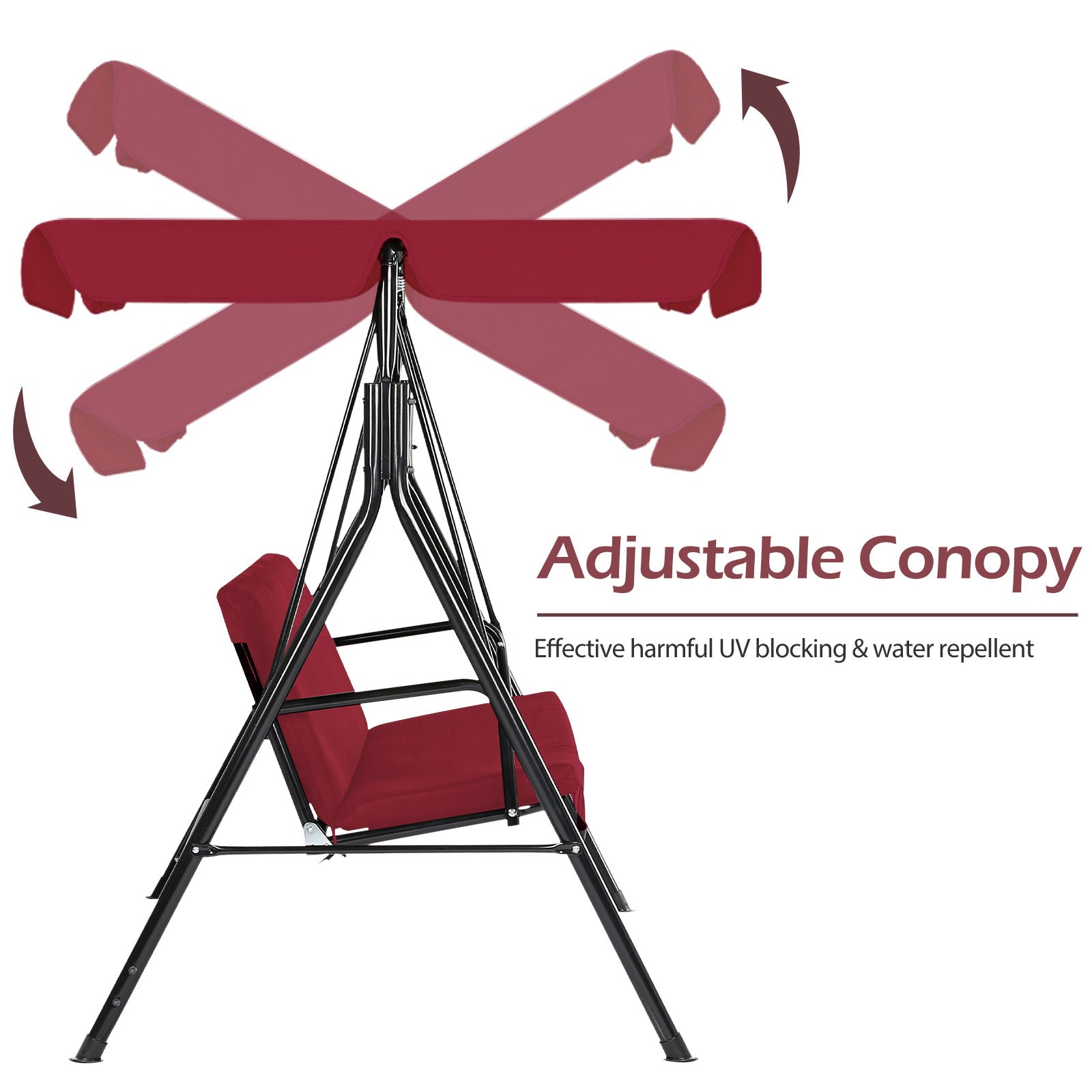 YODOLLA Patio Swing with Canopy