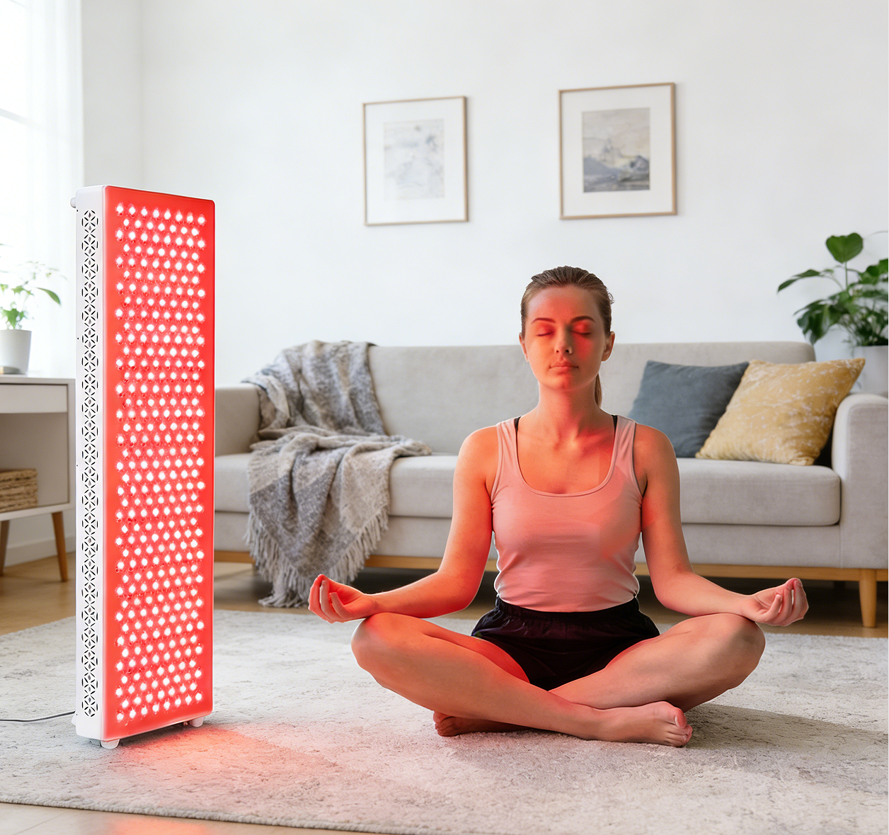 YODOLLA Red Light Therapy, 180 LEDs, 5 Wavelengths Red 660nm & Near Infrared 850nm Light Therapy Panel