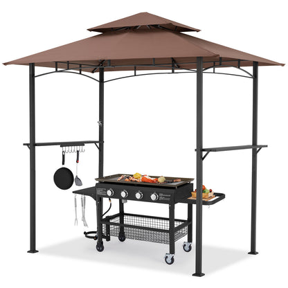 YODOLLA Outdoor Grill Canopy, Brown