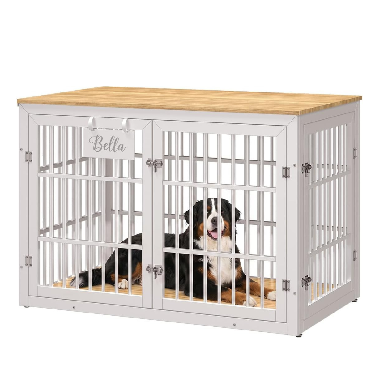 YODOLLA 46'' Dog Crate Furniture for XX-Large Dogs, White