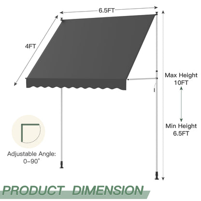 YODOLLA adjustable awning for patios and balconies