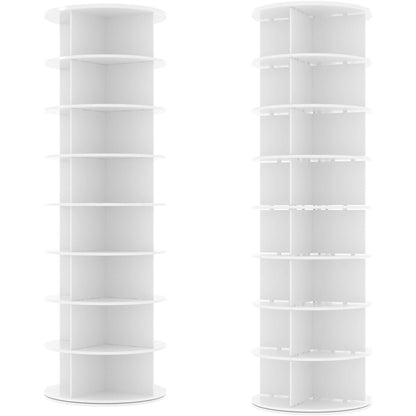 YODOLLA 8 Tier Rotating Shoe Rack, Shoe Tower Organizer