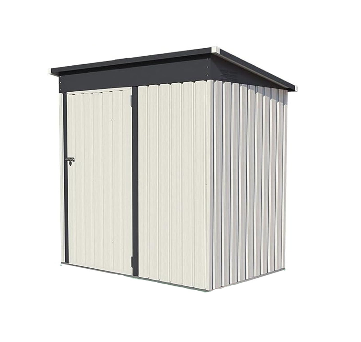 YODOLLA 5x3 Outdoor Storage Shed, White