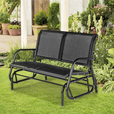 YODOLLA Outside Patio Glider Bench for 2 Persons