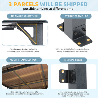 YODOLLA aluminum gazebos.