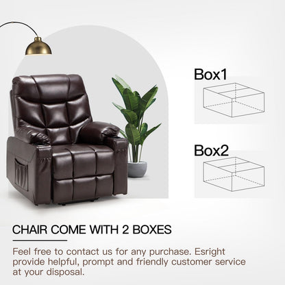 YODOLLA Massage Power Lift Recliner for Elderly