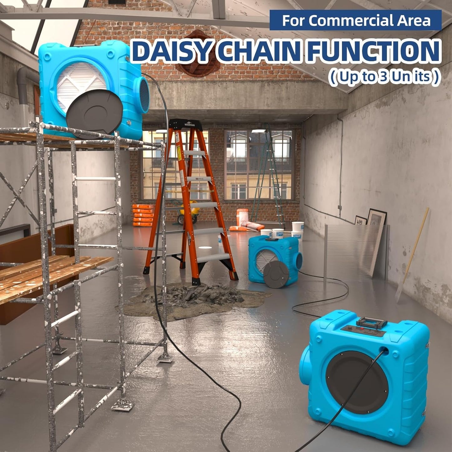 YODOLLA 550 CFM Air Scrubber with 3-Stage Filtration