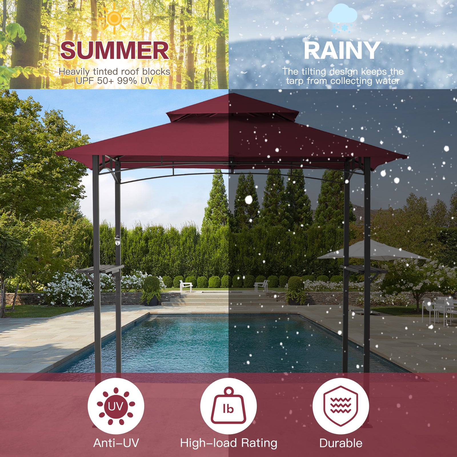 YODOLLA outdoor canopy gazebo.