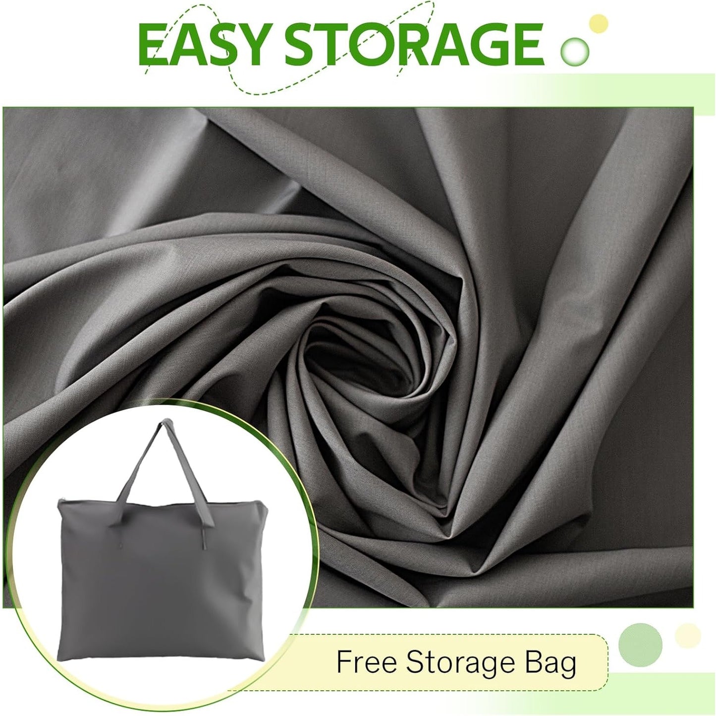 YODOLLA 90.5"x72.5"x27.5" Patio Furniture Set Cover Outdoor Table and Chair Set Covers, Gray