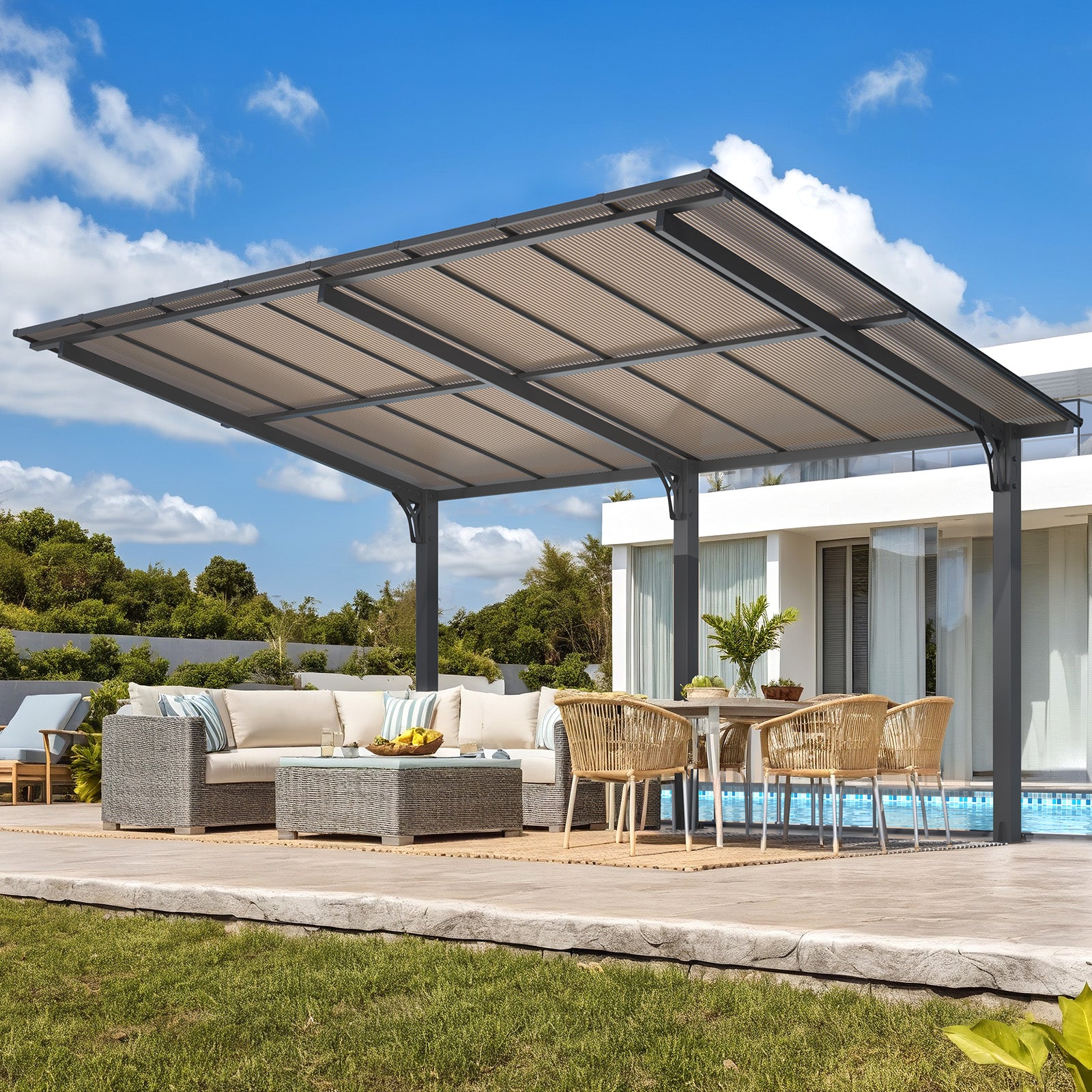 YODOLLA 10x16 Gazebo Outdoor Pergola