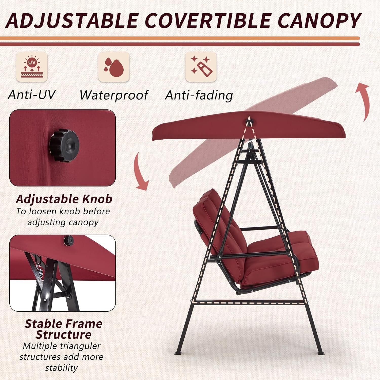 YODOLLA best patio swing chair
