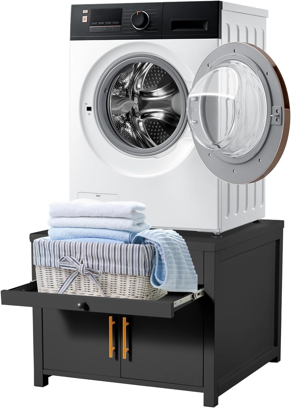 YODOLLA Laundry Pedestal, 700 LBS Capacity Washer Dryer Pedestal, 29″L*29″W*23″ H Washer and Dryer Stand