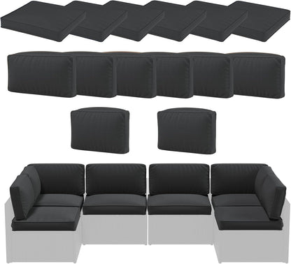 YODOLLA Outdoor Cushions for Patio Furniture 14PCS
